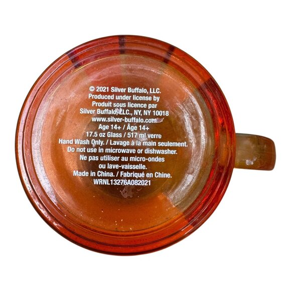 Prescription Coffee Mug Orange Glass Humor Gift RX & Funny Warning Labels 17.5 o - Picture 7 of 7